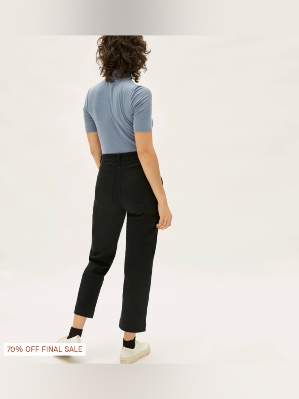 Everlane Cropped Straight Regular Jeans Black Size 6 - Picture 3 of 13